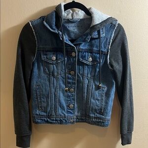 Aeropostale Blue and Gray Jean Jacket Classic Style